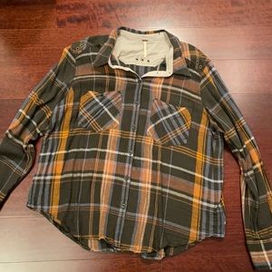 Women’s free people plaid shirt